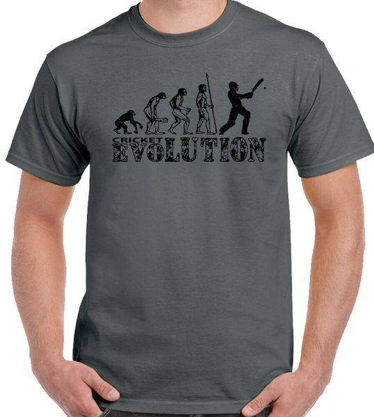 

Cricket evolution t-shirt men funny cricket player england ashes test, White;black
