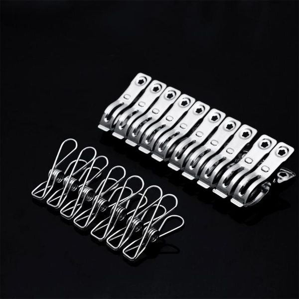 

clothing & wardrobe storage 16/20pcs stainless steel clips quilt clothes pins pegs household clothespin laundry clamp small clip strong anti