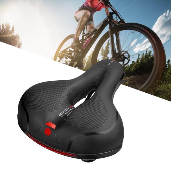 

bike saddles bicycle seat extra wide comfy cushioned soft padded reflective saddle riding equipment