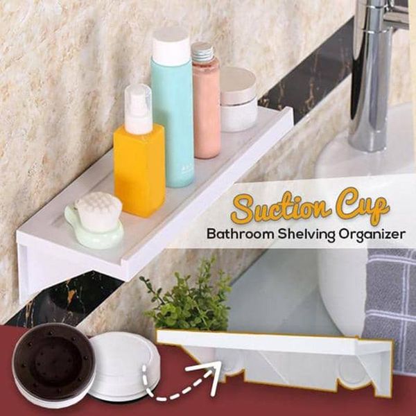 

bathroom storage & organization shelf suction cup rack punch wall organizer kitchen display shelves tsh shop
