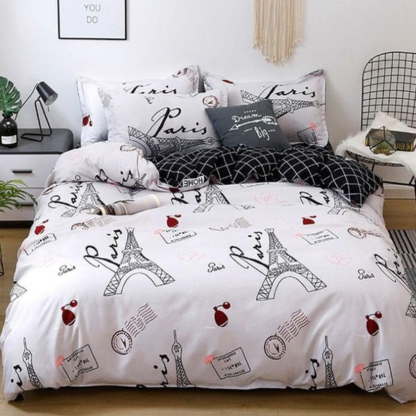 

bedding sets home textile cartoon simple duvet cover pillowcase bed sheet kid teen boy girl 3/4pcs beding