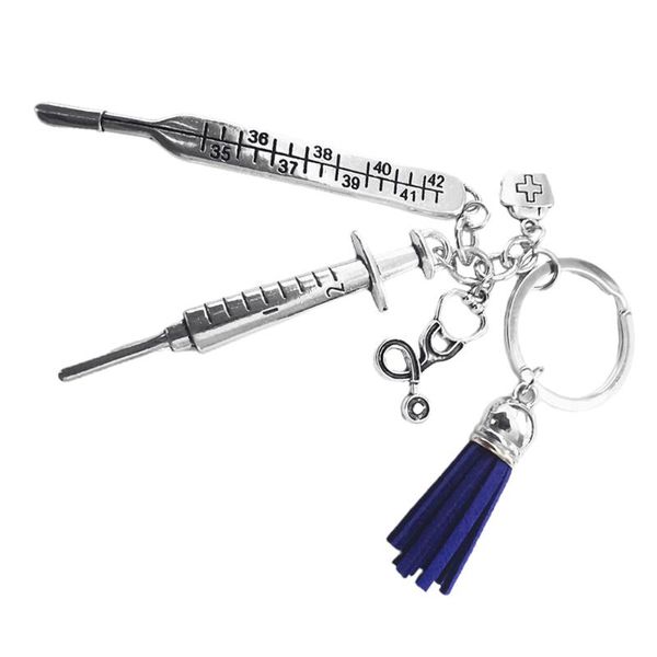 

keychains 1pc keychain pendant keyring gift festival diy tassel key, Silver