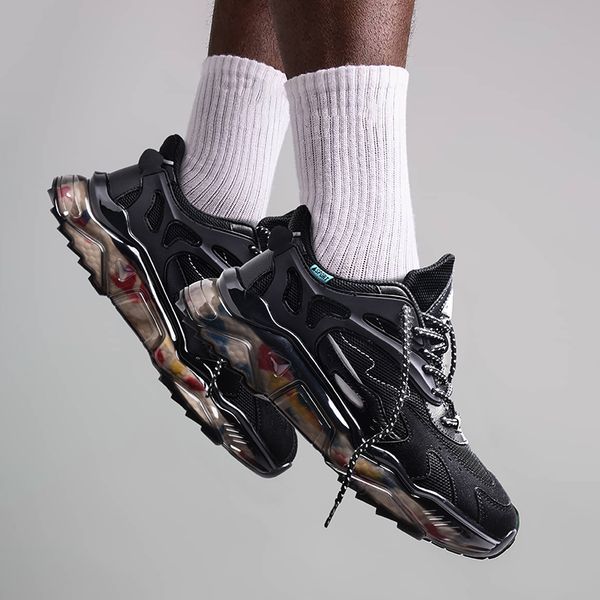 

crossover mens mesh casual shoes lace-up breathable sneakers zapatos hombre sapatos comfortable wear-resistant basketball shoes