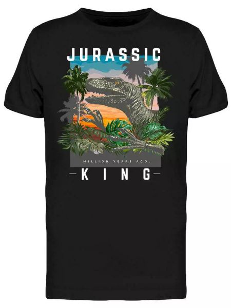 

jurassic king tee men's -image by shutterstock, White;black