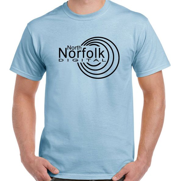 

alan partridge t-shirt men north norfolk digital logo funny top, White;black