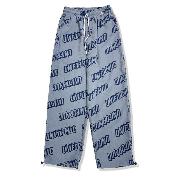 

men's pants 2021 harajuku streetwear man hip hop harem oversized joggers loose trousers letters full print sweatpants unisex, Black