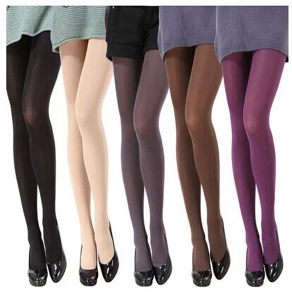 

spring and autumn 120d veet pantyhose candy color plus file meat impermeable dance socks, Black;white