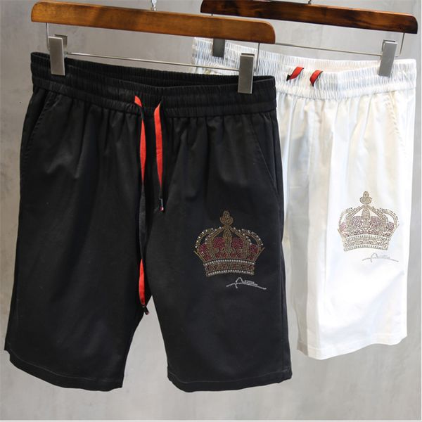 

women's shorts men's crown high-quality beach shorts spring and summer casual comfortable pants 0bm0, White;black