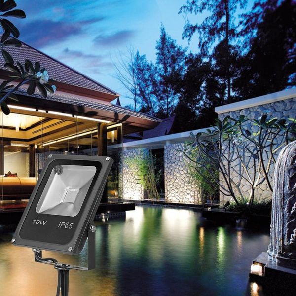 

remote controller outdoor waterproof garden channel light multi-color lawn flood 10/20w rgb spotlight ac85-245v lamps