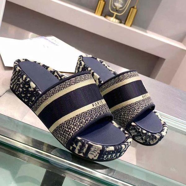 

women classic brown print flower slipper laser summer sandals beach slides leisure slippers ladies sandali bathroom da donna shoes, Black