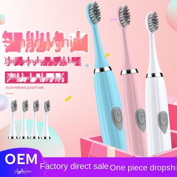 

smart electric toothbrush home use customized non-rechargeable sonic soft bristle