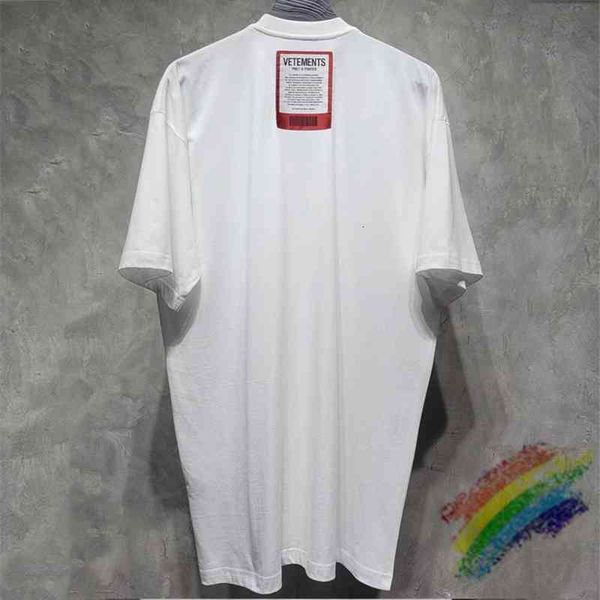 

t shirts 2021ss vetements red sticking t-shirt men women 1:1 quality oversize t shirt embroidered tee tag vtm, White;black