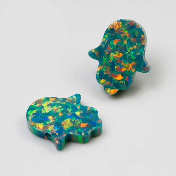 

other direct factory kyocera fatima hamsa 8x10mm synthetic bello opal hand