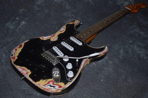 

old custom srv st electric guitar body alder pickup sss