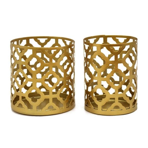 

candle holders nordic hollow iron holder vintage cup table centerpiece wedding party home decoration m6ce