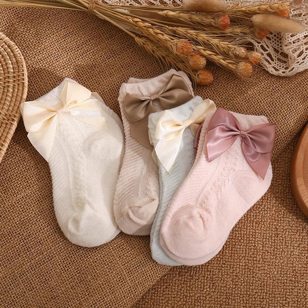 

socks baby girl shoes sock anti low kids lase soft sole toddler child cotton slip resistant embelished, Pink;yellow