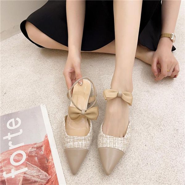 

sandals low woman leather low-heeled slides hoof heels rome rubber pu fabric, Black