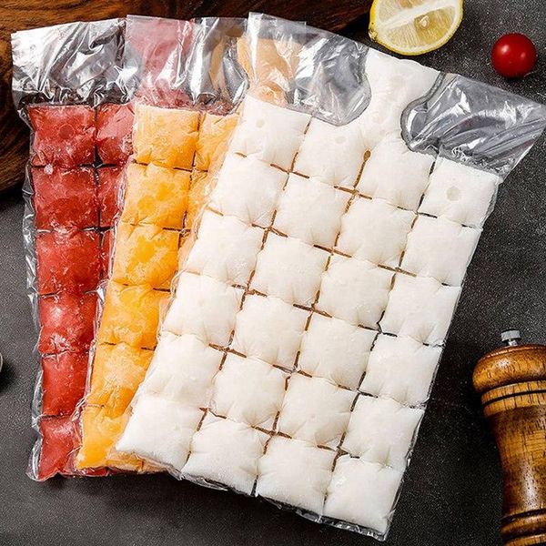 

baking moulds 10pcs/pack ice cube mold disposable self-sealing bags transparent faster ing ice-making bag kitchen gadgets