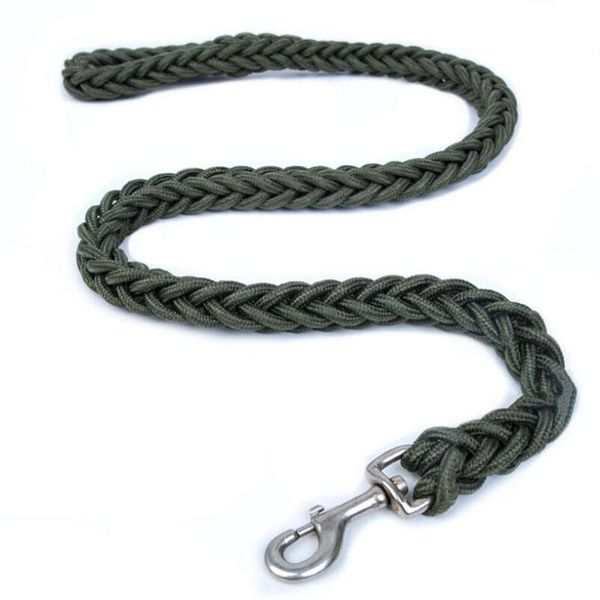 

dog collars & leashes large for leads pet training walking safety mountain climbing rope green black color