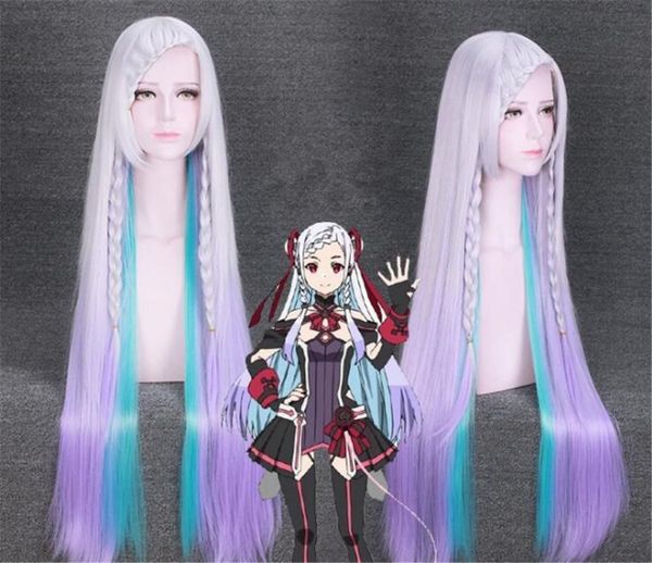 

party masks sword art online yuna long straight braided wig hair cosplay costume wigs c088