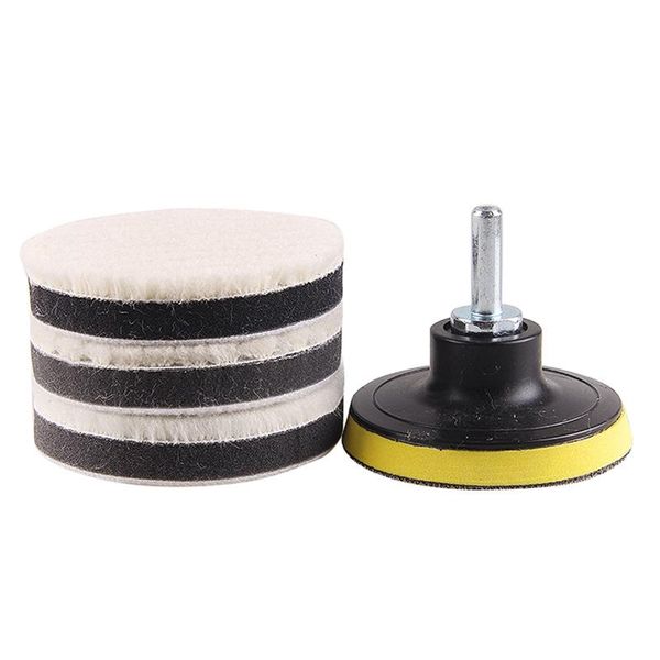 

car sponge polishing glass plastic wheel pure wool beauty waxing tray kit
