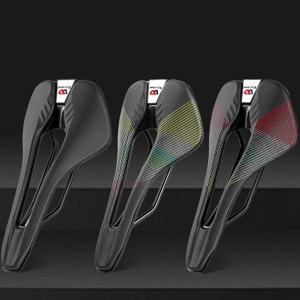

bike saddles nylon fiber leather bicycle seat saddle mtb road triathlon cycling race breathable soft cushion equipment