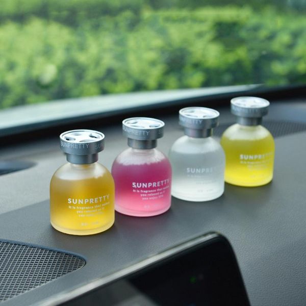 

interior decorations 1 pack glass material 7 fragrances to choose car fragrance diffuser crystal crown home ornament decorations-v003