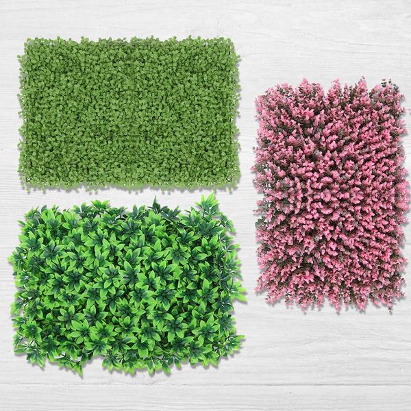 

decorative flowers & wreaths 60x40cm artificial plants green wall panel lawn carpet landscaping decor for outdoor wedding backdrop privacy f
