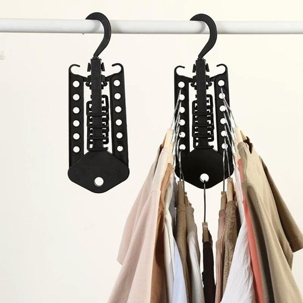 

hangers & racks practical multi-functional magic dual hanger closet organizer folding clothes space saver clothing drying rack