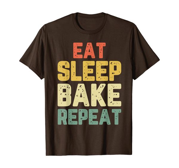

Eat Sleep Bake Repeat Baker Gift Baking Vintage T-Shirt, Mainly pictures