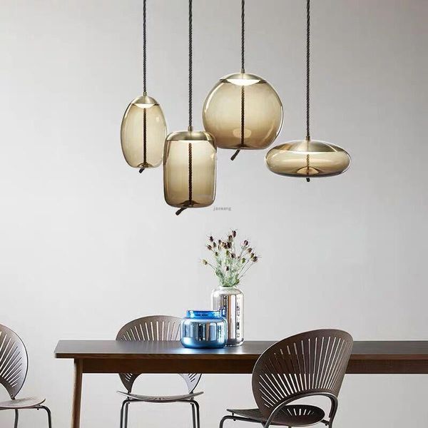 

pendant lamps modern nordic lights bedside luminaria livingroom deco glass lustre luminaire suspension