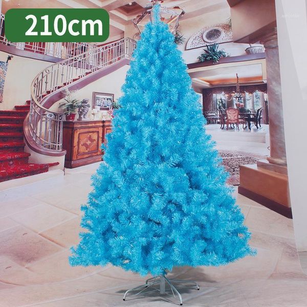 

christmas decorations 210cm tree blue artificial merry for home