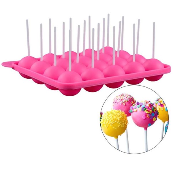 

baking moulds 20 hole round cake silicone mold diy tool practical candy chocolate creative lollipop decorating tools