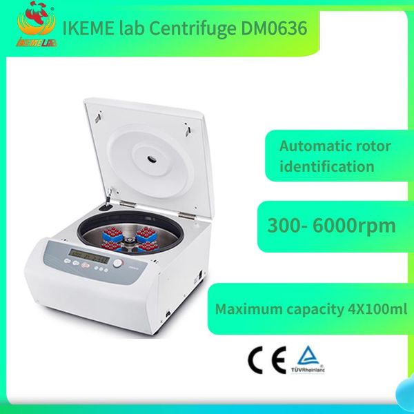 

lab supplies low-speed centrifuge dm0636 multi-purpose clinical machine 300-6000rpm max. capacity 100ml * 4 brushless