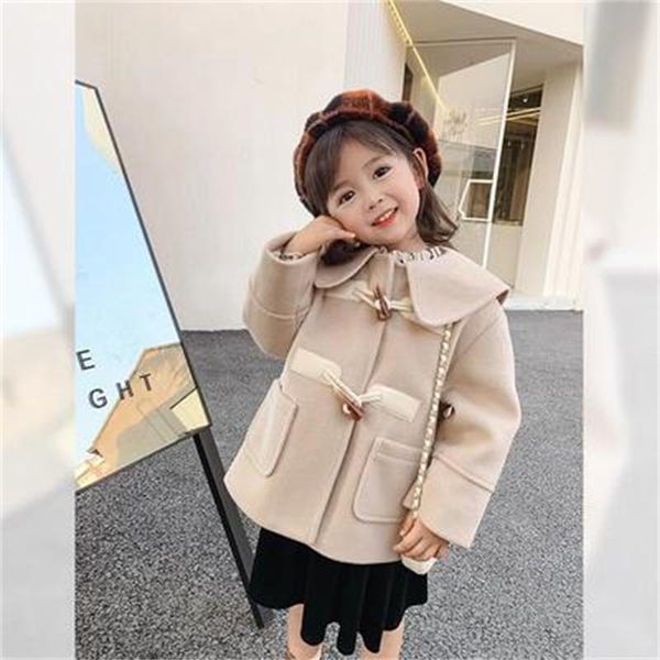 

jackets girls boys coat jacket plus velvet thicken 2021 woolen warm winter overcoat sport cotton kids children's clothes, Blue;gray