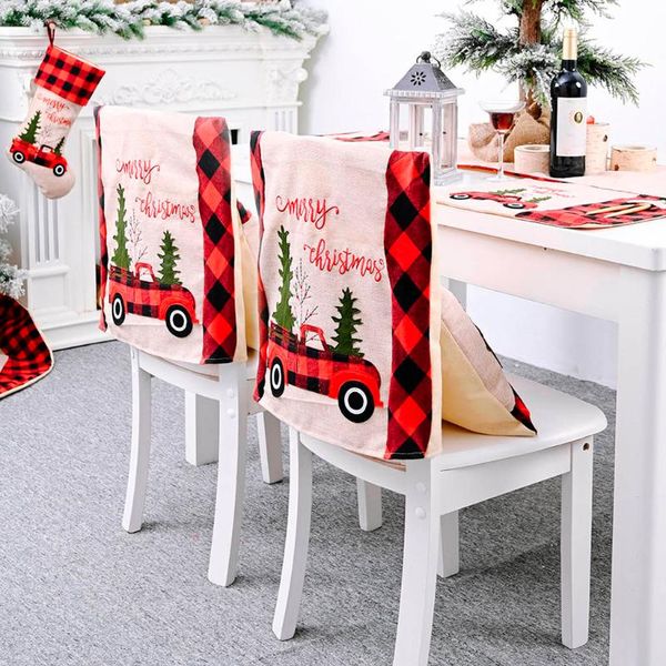 

chair covers christmas decoration supplies car tree stool set home cover pinting