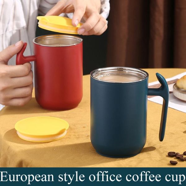 

mugs modern minimalist ins mug 304 stainless steel creative european coffee mark cup business office insulated water