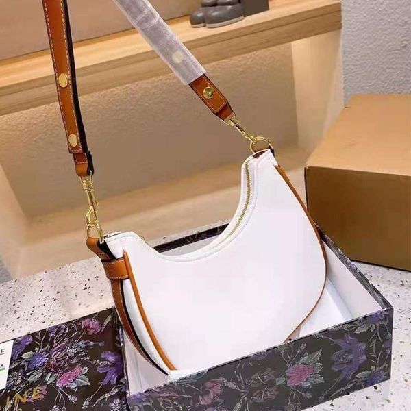 

evening bags women's luxury crescent bag retro classic saddle fashion brand shoulder french leather handbag