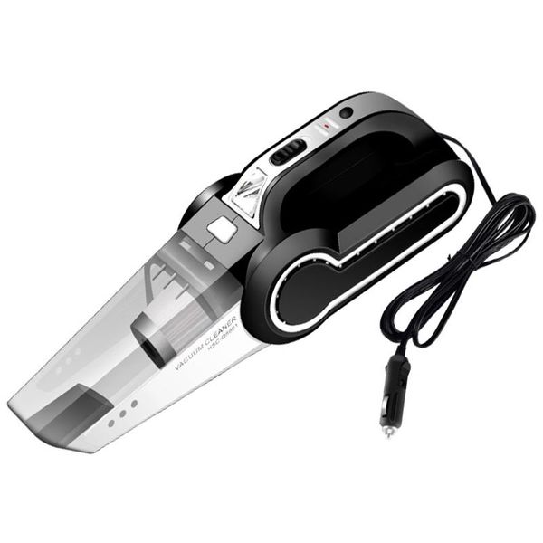 

3500mpa dry and wet dual use suction black multi-function wired car vacuum cleaner with led light tire gauge inflator