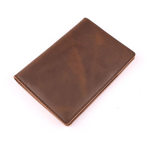 

card holders crazy horse leather men passport cover travel organizer protector covers for creative designer, Brown;gray