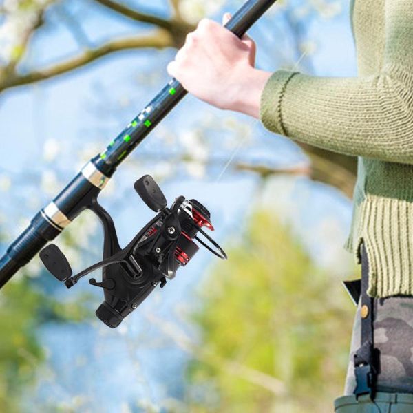 

spool spinning fishing reel bait wheel fish tackles alloy metal handshake carp outdoor portable easy carrying baitcasting reels