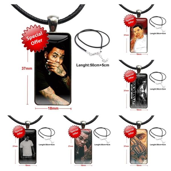 

pendant necklaces youth lil wayne kevin gates necklace fashion long chain with rectangle jewelry for women party gift, Silver