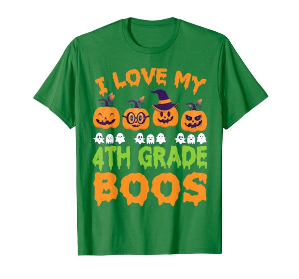 

scary ghost pumpkin teacher i love my 4th grade boos student, White;black
