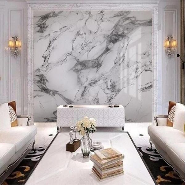 

wallpapers milofi large wallpaper mural custom 3d jazz white marble tv background
