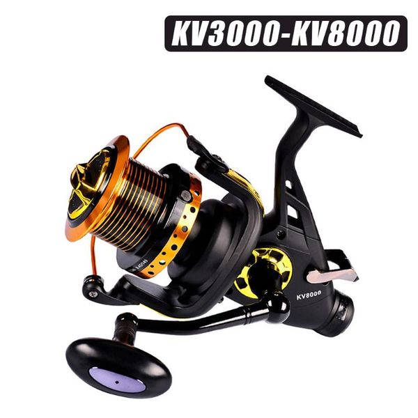 

kv30-80 double unloading metal head front rear brake fish reel sea fishing throwing rod carp gear baitcasting reels