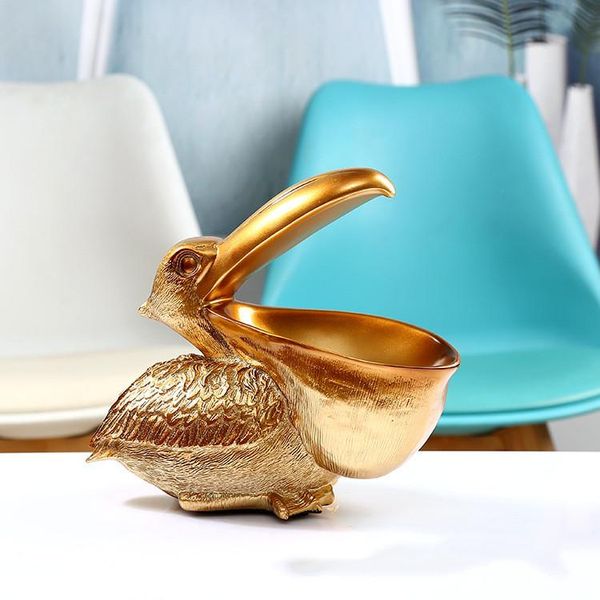 

decorative objects & figurines european style furnishing creative resin crafts royal bird model design sundry storage living room home decor