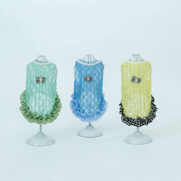 

dog apparel dog clothing summer cat love mesh breathable vest pet