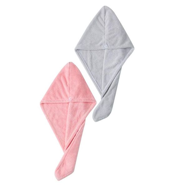 

2pcs swimming towel rapid fast drying hair hat cap turban wrap soft shower caps