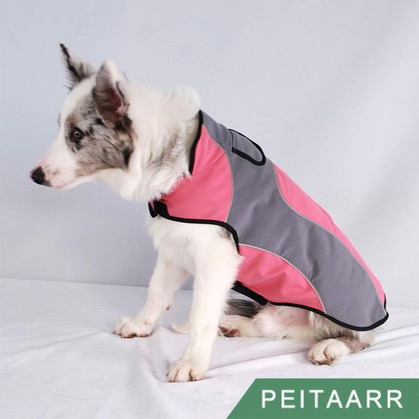 

dog apparel [peitaarr]dog clothes jacket waterproof windproof keep warm outdoor adjustable velvet inside walking hiking