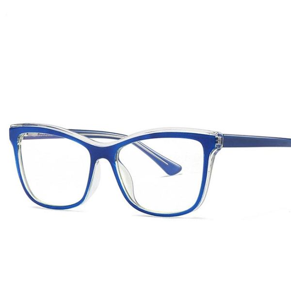 

fashion sunglasses frames anti blue glasses plastic titanium men women optical computer 50407, Black